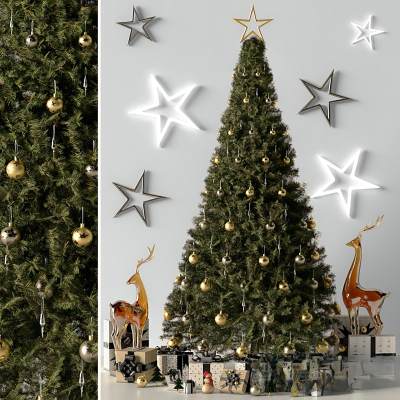 现代圣诞树礼盒摆件-01